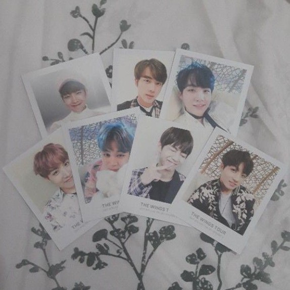BTS PHOTOCARD PHOTO TICKET ALBUM 2017 WINGS TOUR TRILOGY III RM JIN SUGA JHOPE JIMIN V JUNGKOOK