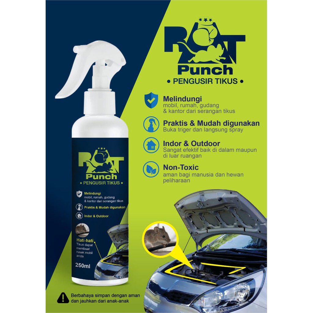 Rat Punch Pengusir Tikus Rat Repellent Spray 250 ml