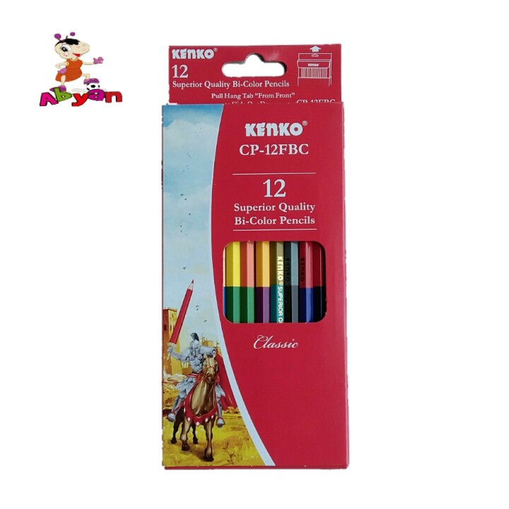 

Pensil Warna Kenko 24 Warna Bi-Color ( 12 dengan 2 sisi ) Murah Berkualitas