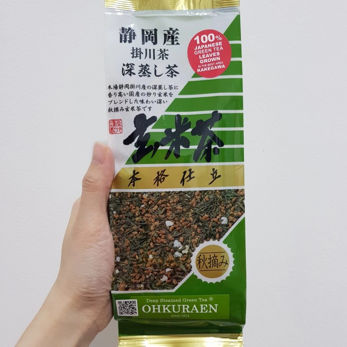

(BISA COD) OHKURAEN GENMAICHA 200gr | Teh hijau & beras sangrai Jepang