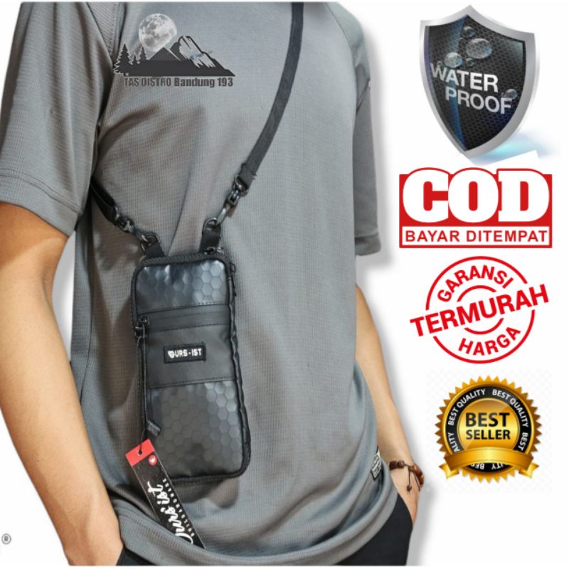 Tas Selempang Mini HP Wallet Waterproof Anti Air / Dompet HP / Tas walet Pria
