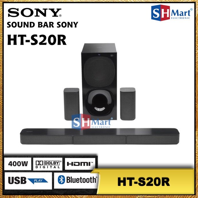 SONY SOUNDBAR 5.1 CH HT-S20R HOME THEATER HT S20R AUDIO (MEDAN)