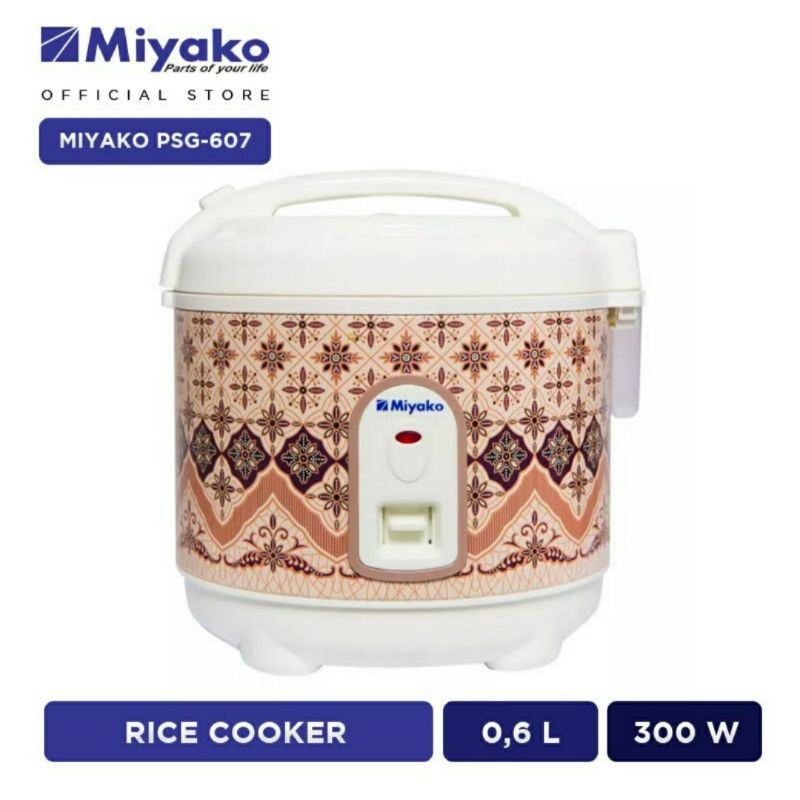 rice cooker mini miyako psg 607 0 6 liter hanya masak magic com miyako 607 penanak nasi kecil miyako