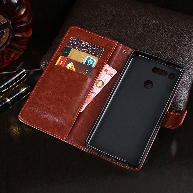 Casing Flip Case Dompet Kulitstandslot Kartututup Magnet Untuk Huawei Honor V20