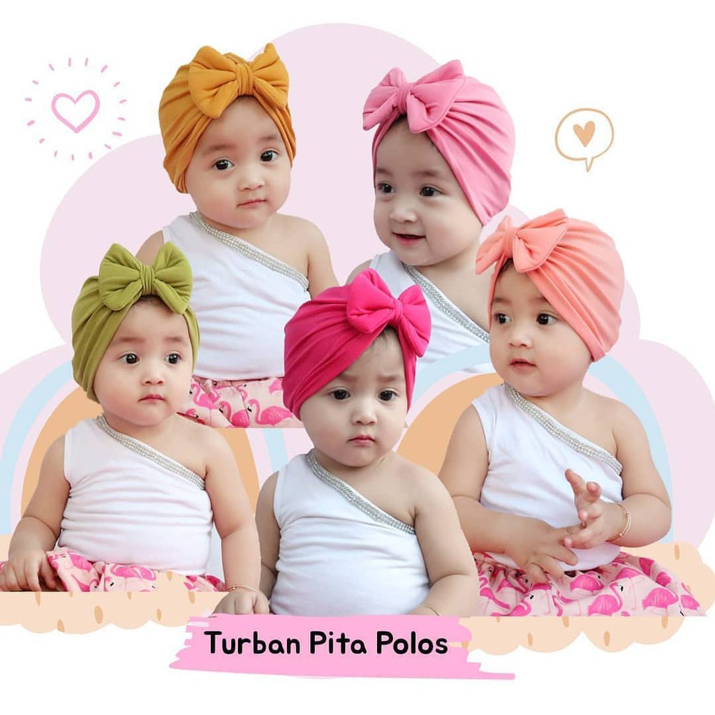 Turban Anak Keysa/ Turban Anak Lucu/ Turban Anak Murah/ Turban Bayi Perempuan