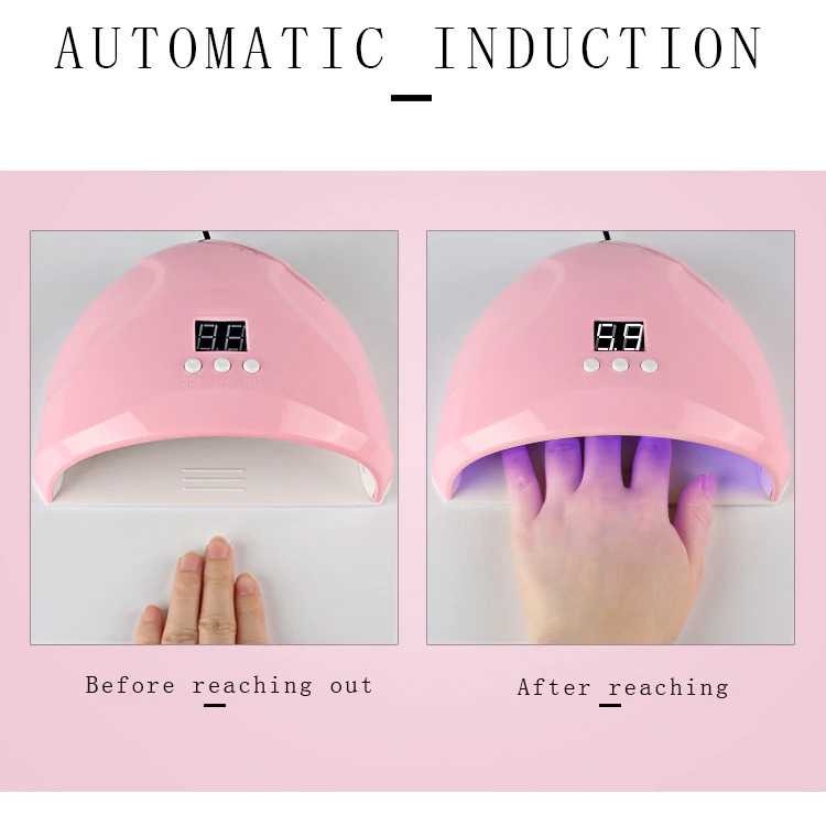 Pengering Kutek Kuku Otomatis UV LED Display Nail Dryer 36W