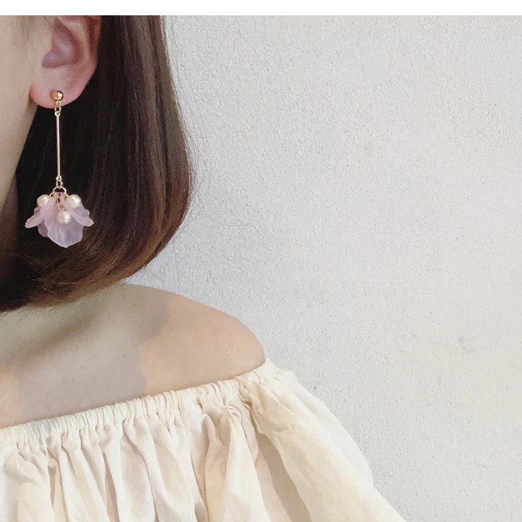 Anting Fashion Wanita Import Anting Korea Style Model Stud Bunga Mix Mutiara Termurah 172