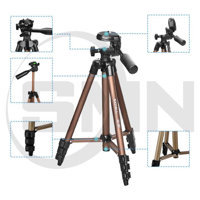 Tripod Excell EX 280 plus holder for Camdig actioncam dan Hp Murah Berkualitas