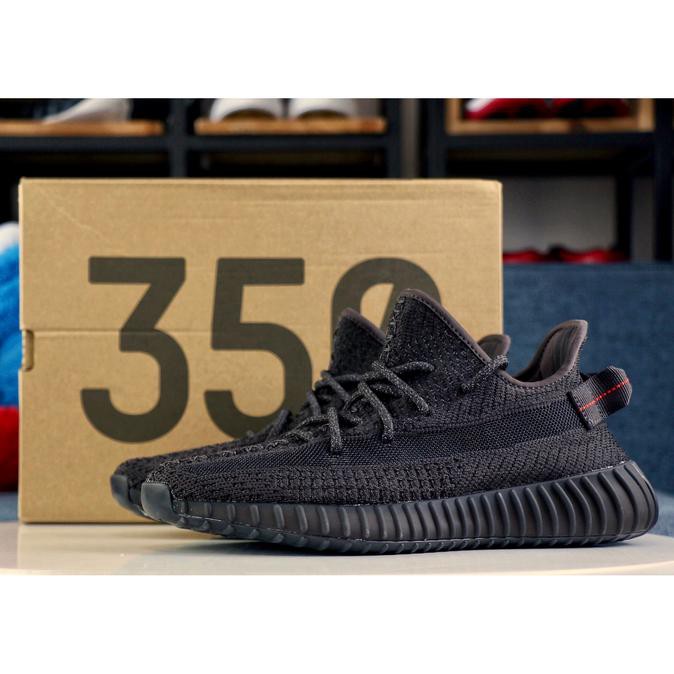 Kualitas Terbaik Yeezy V2 Boost SPLY 350 Static Reflective LACE BLACK GREY PK Original MURAH