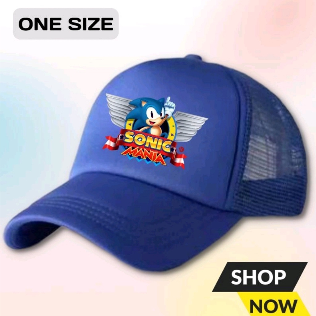 Snapback Topi Trucker Jaring SONIC Gamers Comunity