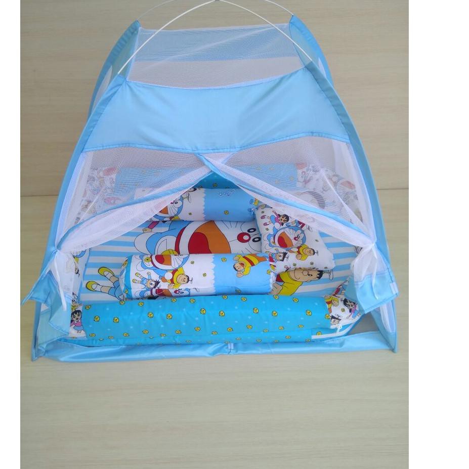 IJZ KASUR KELAMBU KOLAM DORAEMON | KASUR TENDA DORAEMON | Matras kasur bayi karakter Ready