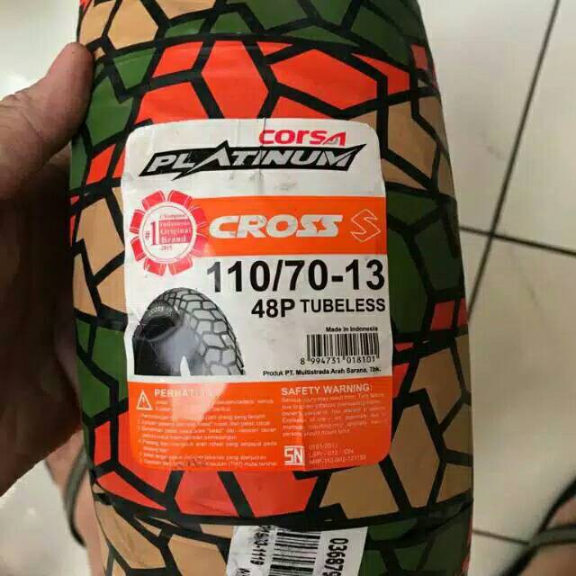 Ban Corsa Cross S 110 70 Ring 13 NMAX