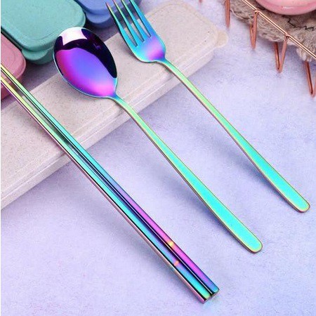 SENDOK KOREA CUTLERY SET SENDOK GARPU SUMPIT STAINLESS SET