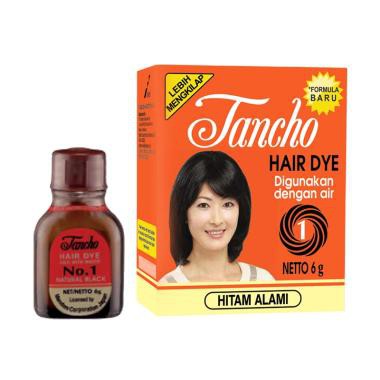 Semir Rambut Tancho Bubuk Natural Black 6gr