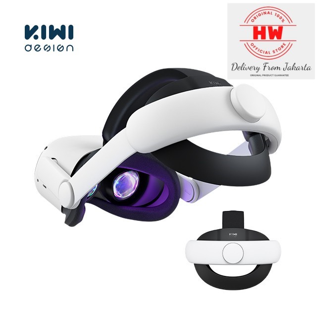 New Kiwi Design Adjustable Soft PU Leather Elite Strap For Oculus Quest 2