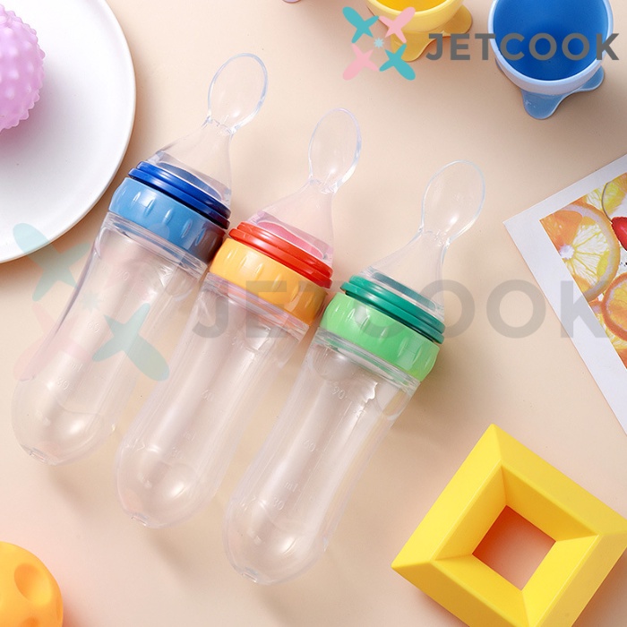 JetCook Sendok Botol Makan Bayi MPASI Botol Silicone Baby Feeding Spoon Head