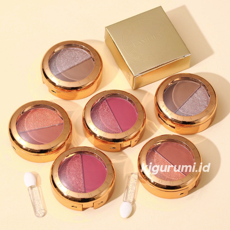 LAMEILA Eyeshadow Highlighter 2 Warna Kombinasi LA165 5121