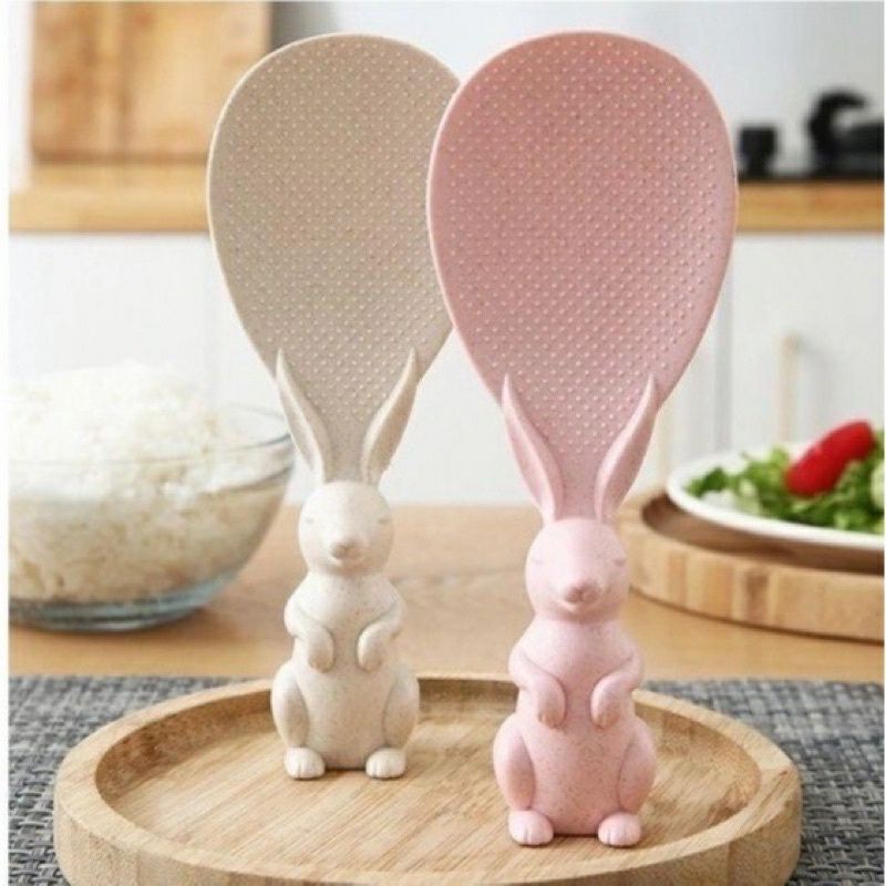 Sendok/Centong Nasi Anti Lengket Motif Kelinci