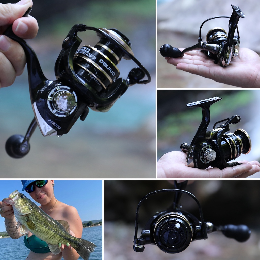 Sougayilang Reel pemintal reel pancing hemat biaya 5.2: 1 Gear Ratio Reel