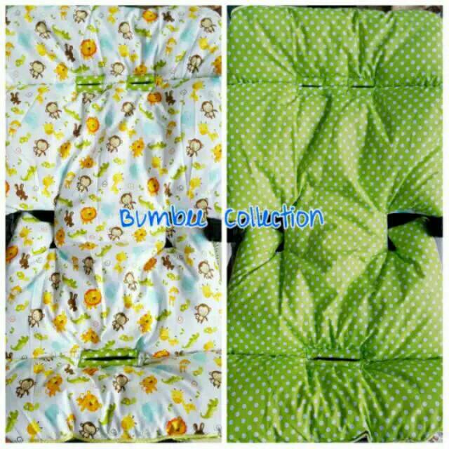 alas stroller bayi batita bumbee / motif monkey hijau
