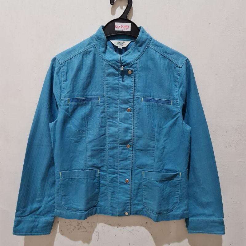 Preloved Jaket Crocodile Ori Hijau Tosca Murah