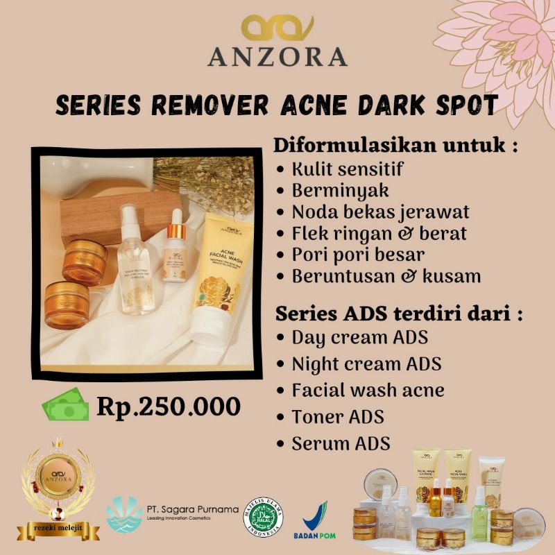 ANZORA REMOVER ACNE DARKSPORT Bandung