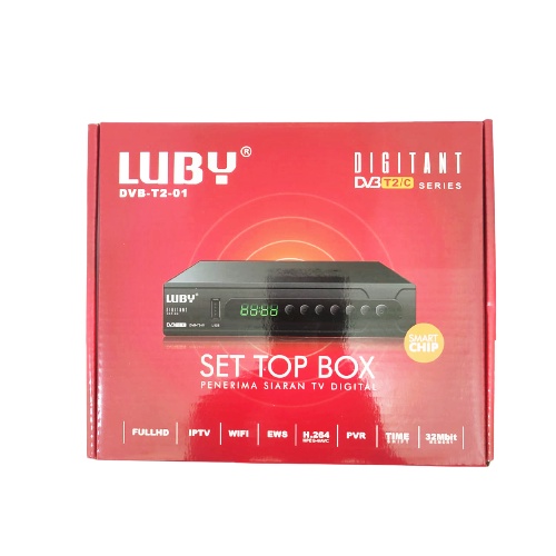 Set Top Box LUBY DVB-T2-01 Receiver Siaran TV Digital - Bisa Youtube - STB Terbaru