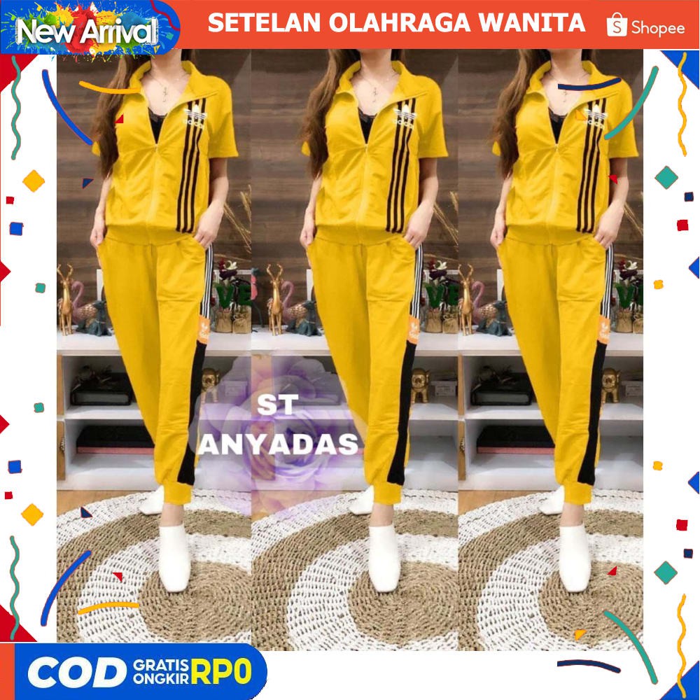 MODEL TERBARU ❃▫ Setelan Baju Senam Wanita Set Pakaian Olahraga Zumba Gym Yoga Cewek Stelan baju ola