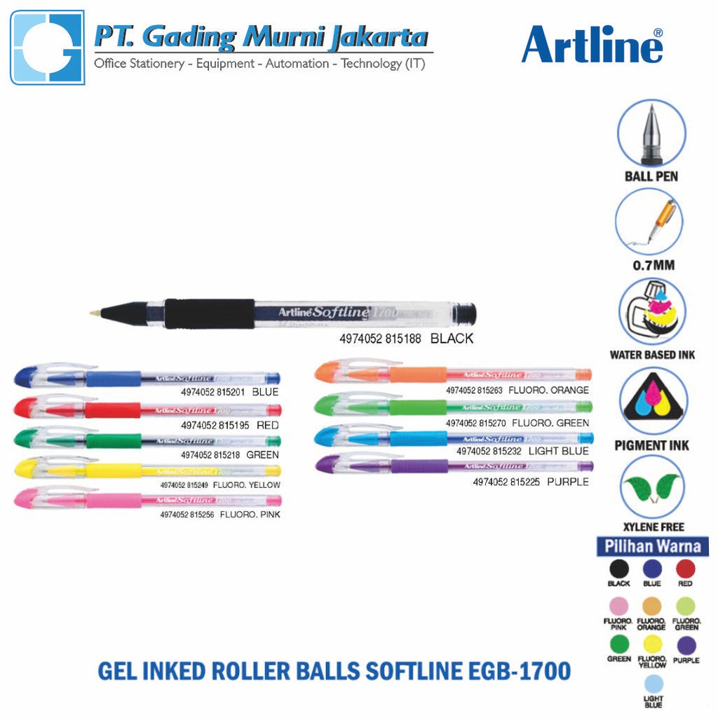 

PULPEN ARTLINE SOFTLINE EGB 1700