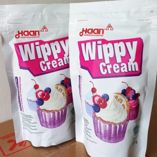 

Haan Whippy Cream 200gram / Whip Cream Bubuk Whipping Krim Instan Toping bubuk Terlaris