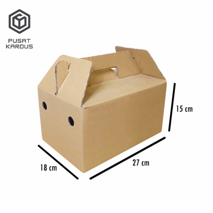 

Box Jinjing 27x18x15 cm Custom Kardus Tenteng Kue Kering Kuker 250 gram 6 toples Polos buah hampers parcel mangga alpukat