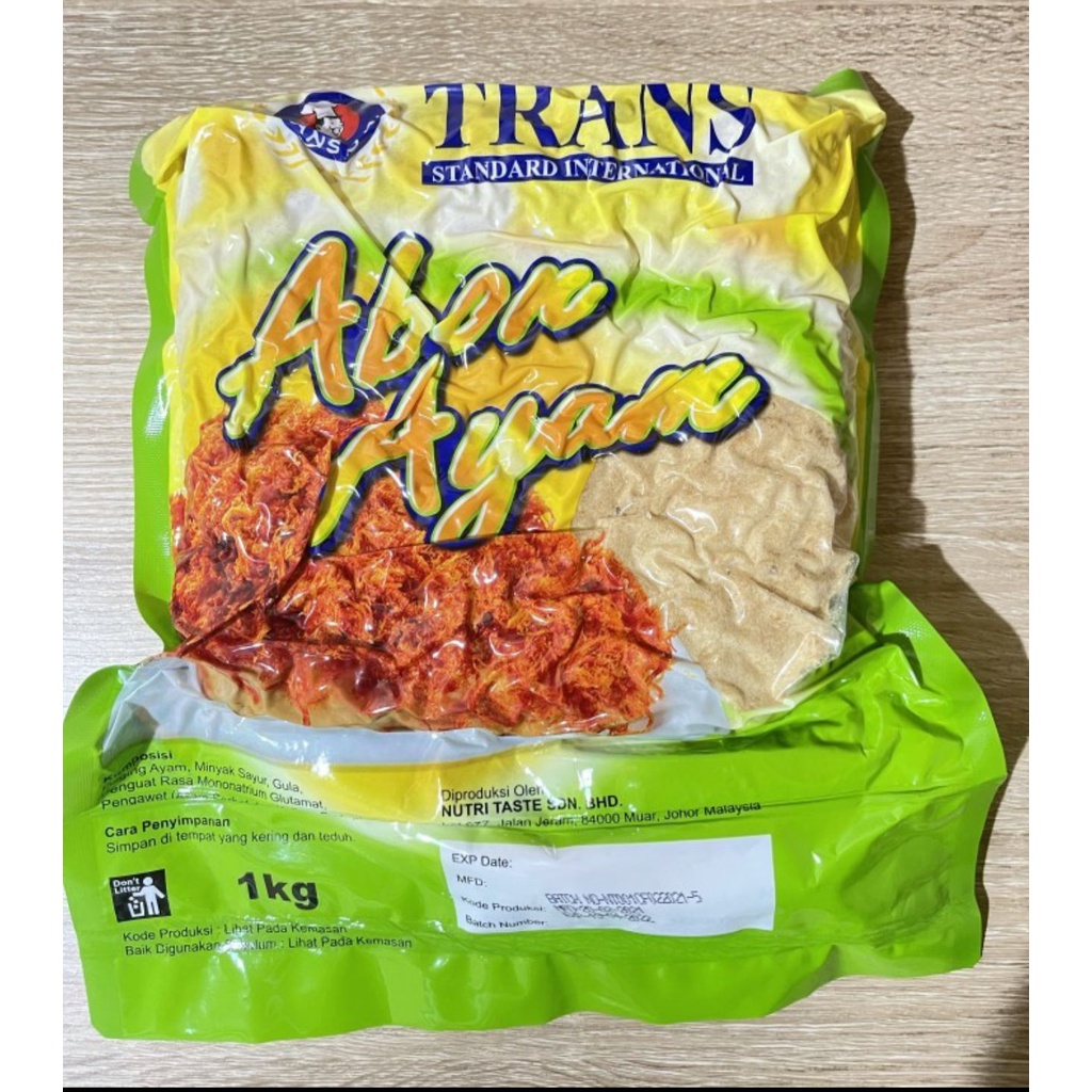 

Trans Abon Ayam Manis 1kg - Abon Ayam Sweet Chicken Floss Topping Roti