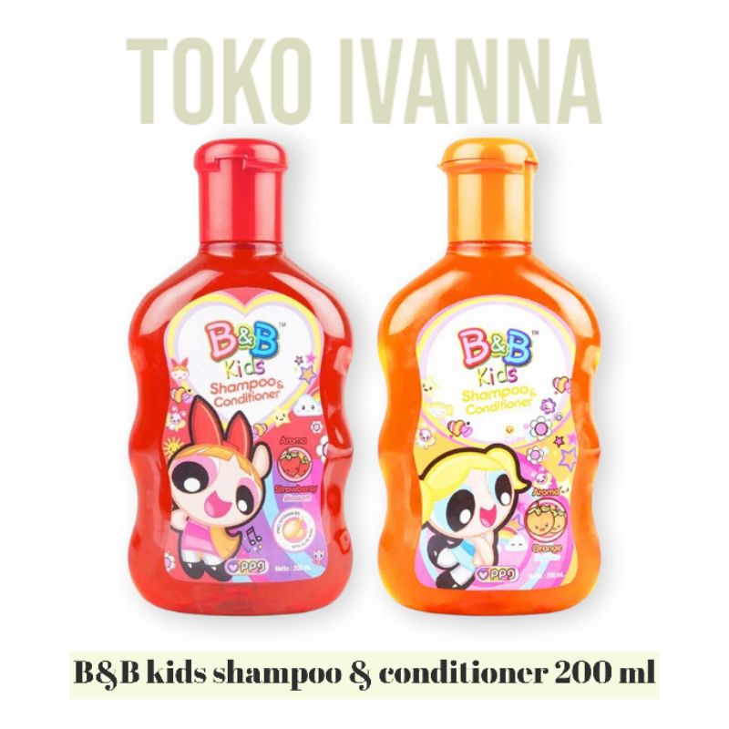B&amp;B Kids Shampoo Conditioner Aroma Strawberry / Orange 200mL
