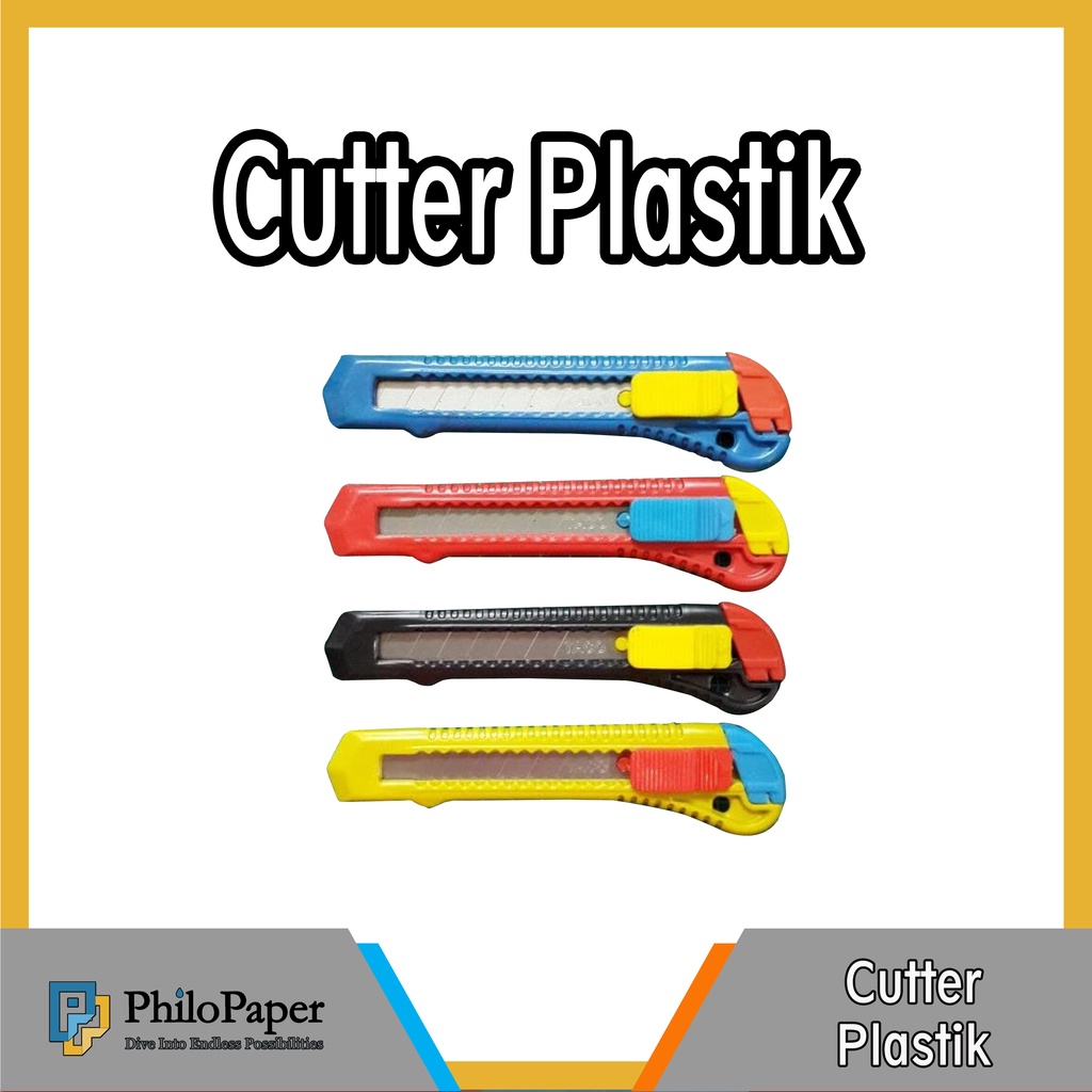 

ATK ~ Cutter Plastik Murah / Kater Plastic Warna Warni
