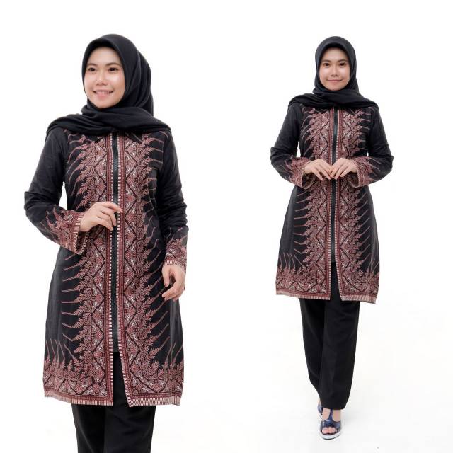 COUPLE TUNIK BATIK ZIPPER