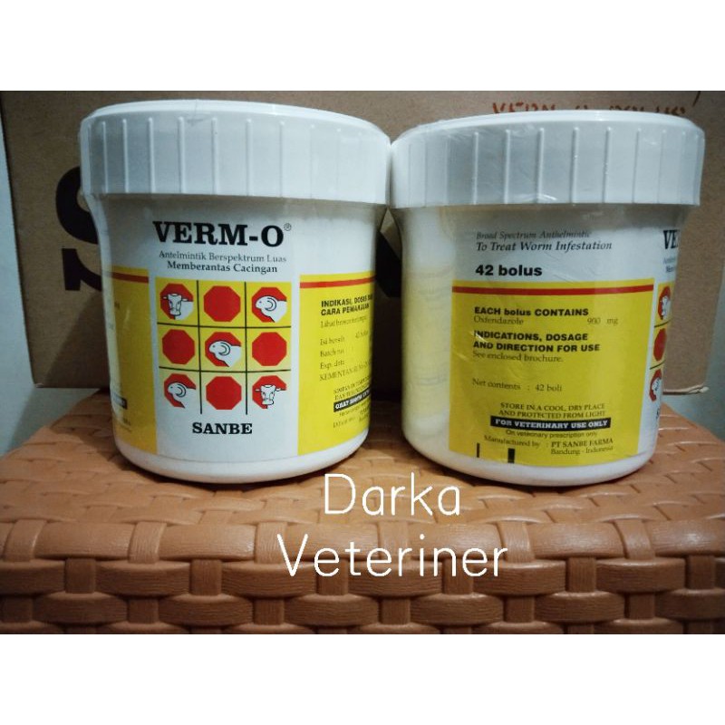 Verm O 42 Bolus ( obat cacing sapi )~original