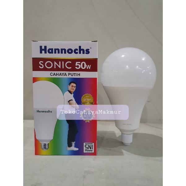 Lampu Bohlam LED Sonic 50w 50watt Hannochs CoolDayLight