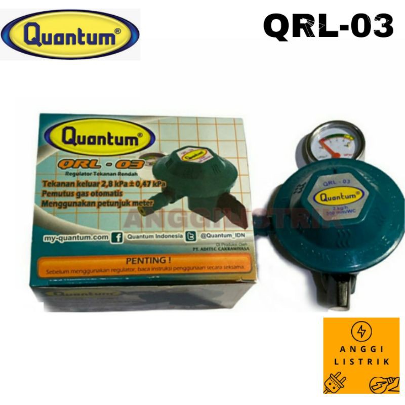 regulator quantum qrl-03/kepala gas untuk kompor/regulator quantum Tekanan Rendah Low Pressure SNI