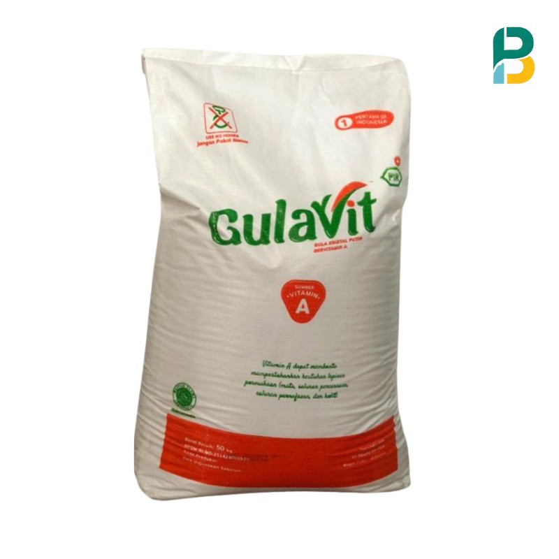 Gula Pasir Gula Kristal Gulavit 25 kg Vitamin A Putih