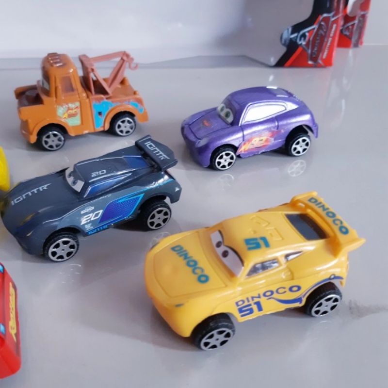 Mainan Set Cars Mobil Figure - Paket Diecast Karakter Kartun Anak