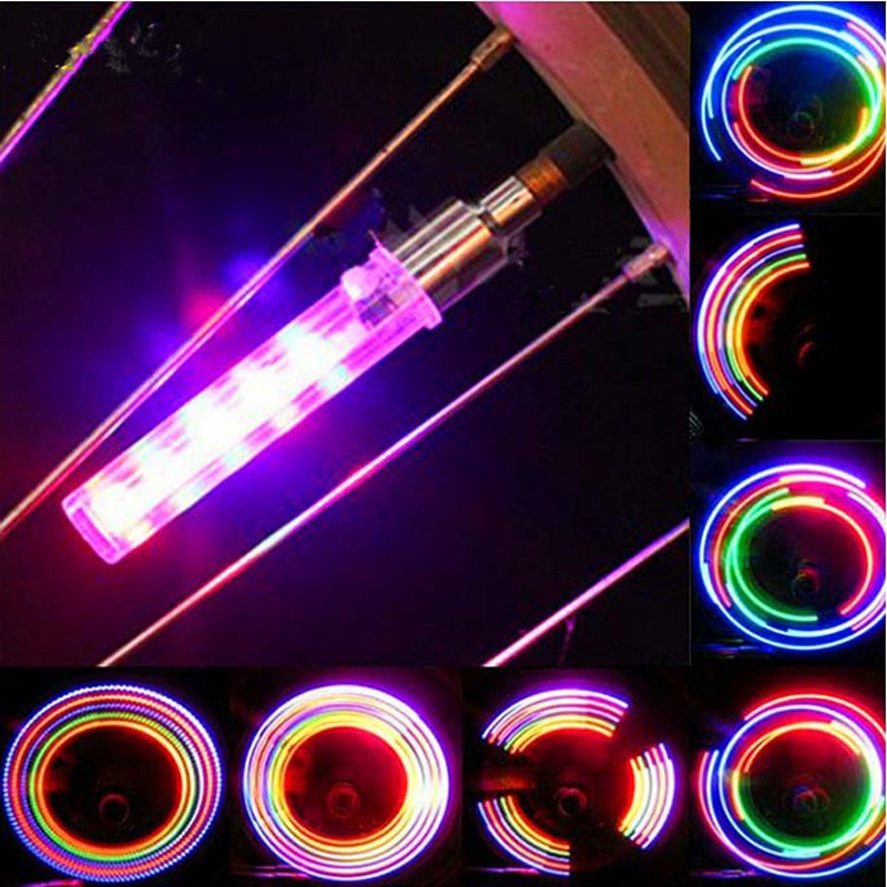 Bicycle valve light hot wheels mountain bike 5led bicycle with switch wheel light valve core light