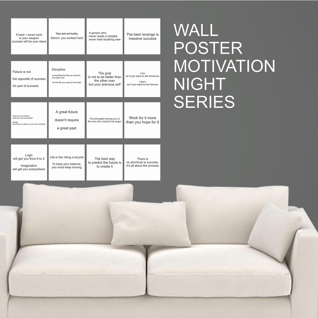 Poster dinding aesthetic hiasan dekorasi kamar tidur rumah ruang tamu motivasi non wallpaper walpape