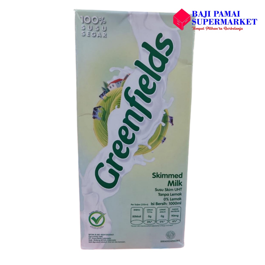 

GREENFIELDS UHT SKIMMED MILK 1 Liter