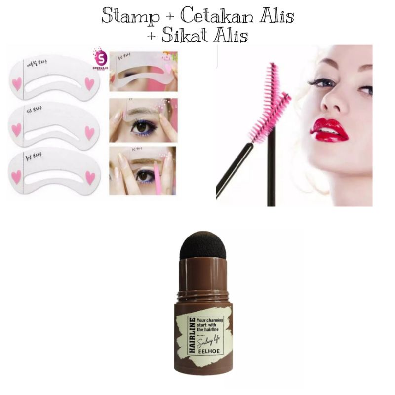 [COD] EYEBROW STAMP | STAMP ALIS | STEMPEL ALIS | CETAKAN ALIS INSTAN BEDAK ALIS