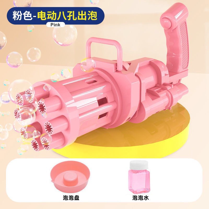 pistol bubble gatling gun / bubble blower machine / mainan mesin bubble terbaru banyak busa