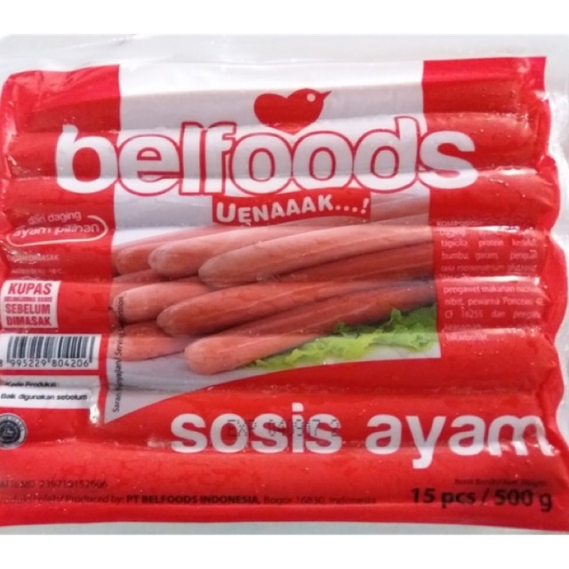 

Belfoods sosis ayam 500gr 15s