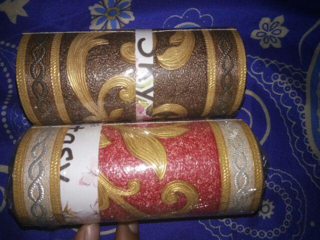 Wallpaper Border Klasik Coklat