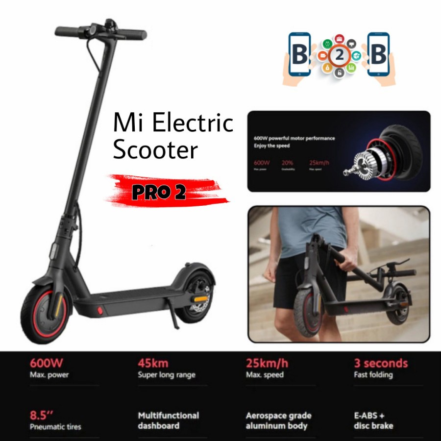 Mijia Electric Scooter PRO 2 - Kick Scooter Skuter Elektrik