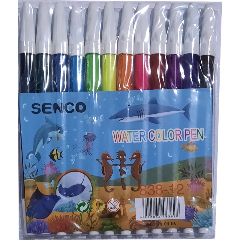 Spidol Warna SENCO water Color Pen 12 warna Murah berkualitas