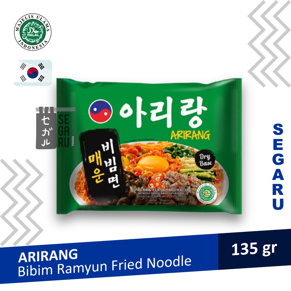 Arirang Bibim Ramyun Korean Fried Noodle Halal MUI